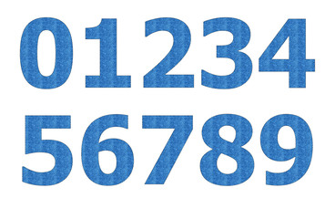 Jean pattern on number
