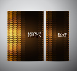 Abstract brochure business design template or roll up. Vector illustration