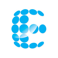 E Letter Logo Design. Vector logo with letter e 

