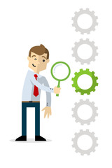 Businesman find a solution