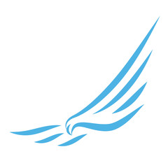 ptak wektor logo - obrazy, fototapety, plakaty