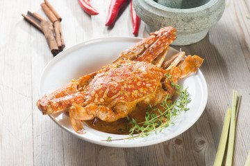 asian style spicy chilli crab