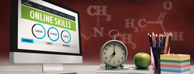 Composite image of computer screen