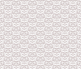 Classic style ornament damask pattern background in beige color. Vector