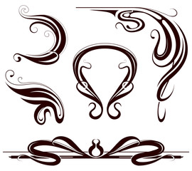 Art nouveau design elements