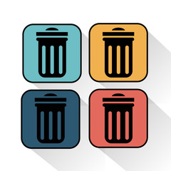 Trash can icon