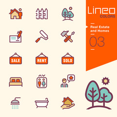 Lineo Colors - Real Estate and Homes icons