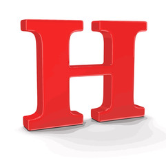 Letter H (clipping path included)