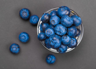 Fresh blueberries in bowl