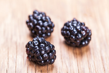 natural fresh blackberrys closeup
