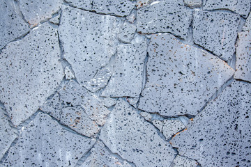  parement de pierres sciées, basalte volcanique, Réunion 