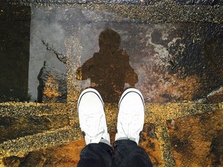 photograph myself - obrazy, fototapety, plakaty