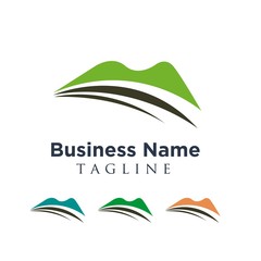 Vacation Travel Plane logo icon vector