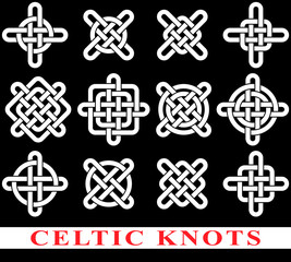 Celtic knots collection for your logo, design or project (vector illustration)