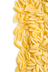 uncooked italian pasta