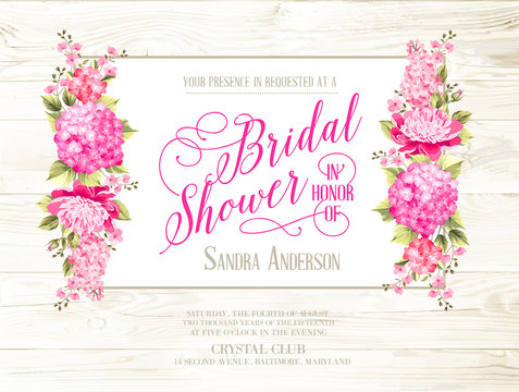 Bridal Shower Invitation.