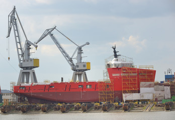 ship under construction