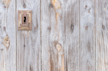 Alte Holztür Hintergrund mit Textfreiraum