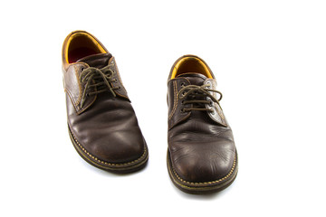 Brown classic men shoes studio photo shoot