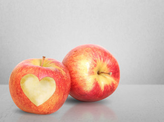 Heart Shape love Apple