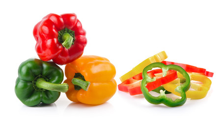  pepper on white background