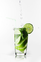 Making mojito cocktail