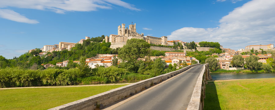 Beziers in a summer day