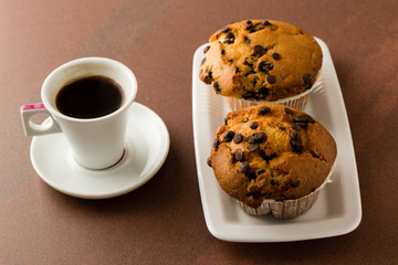 muffins and coffe