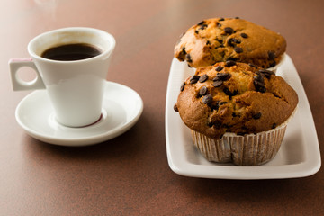 muffins and coffe