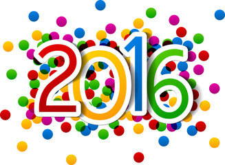 Obraz premium 2016 New Year sign.