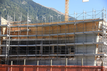 Fototapeta premium costruzione edile edilizia costruire cantiere