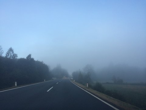 Nebel im Stra&szlig;enverkehr