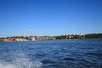 Fototapeta na wymiar Construction in Stockholm