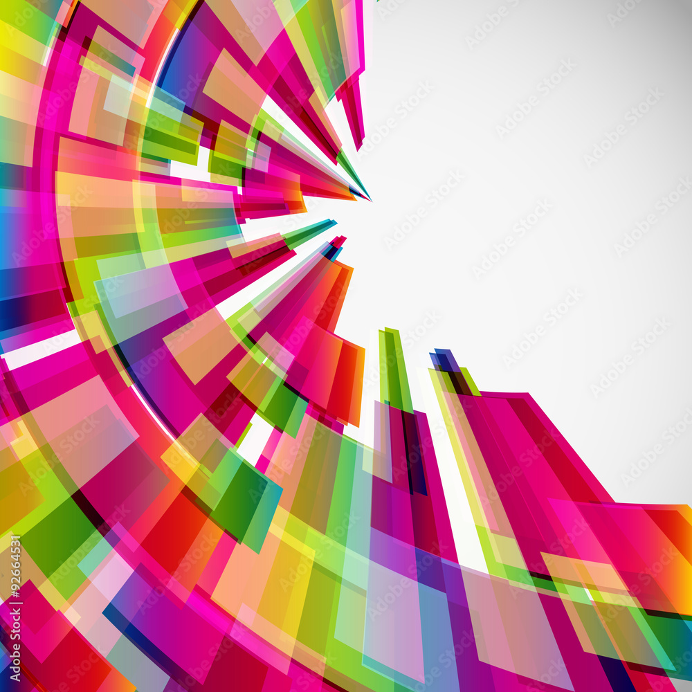 Aufkleber Abstract background with digital design elements.