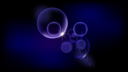 leuchtende Kreise - Vektor Grafik