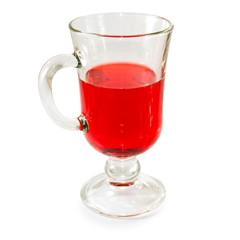  a glass of strawberry juice