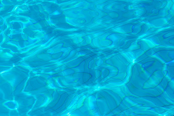 Blue ripple water in swimming pool