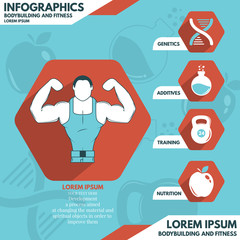 Sport and fitness infographics 