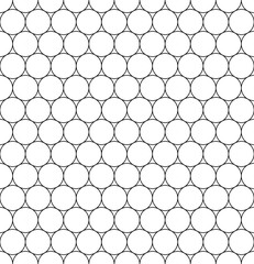 Vector modern seamless geometry pattern circles, black and white abstract geometric background, trendy print, monochrome retro texture, hipster fashion design