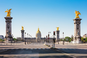 Pont Alexandre III Bridge & Hotel des Invalides, Paris, France