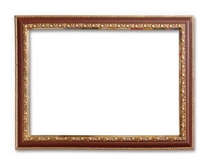 Fototapeta premium antique frame on the white background