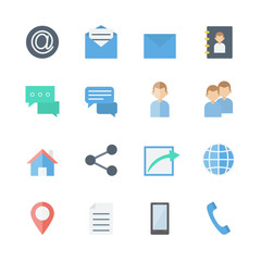 communication icons set