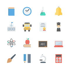 education icons set