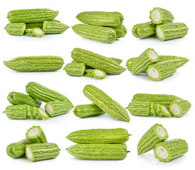 Bitter melon isolated on white background