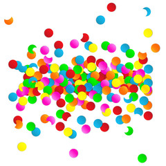 Buntes Konfetti Haufen