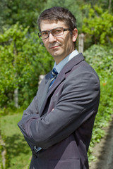 businessman thinking