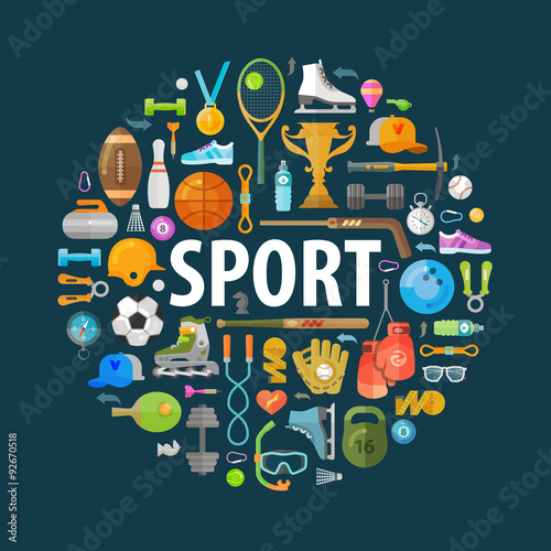 "sport vector logo design template. fitness or gym icons" fichier vectoriel libre de droits sur