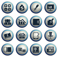 Fototapeta premium Business and Finance Web Icons