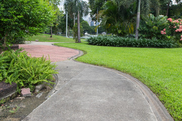 Pathway in a green park