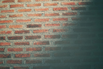 Brick wall with shadow